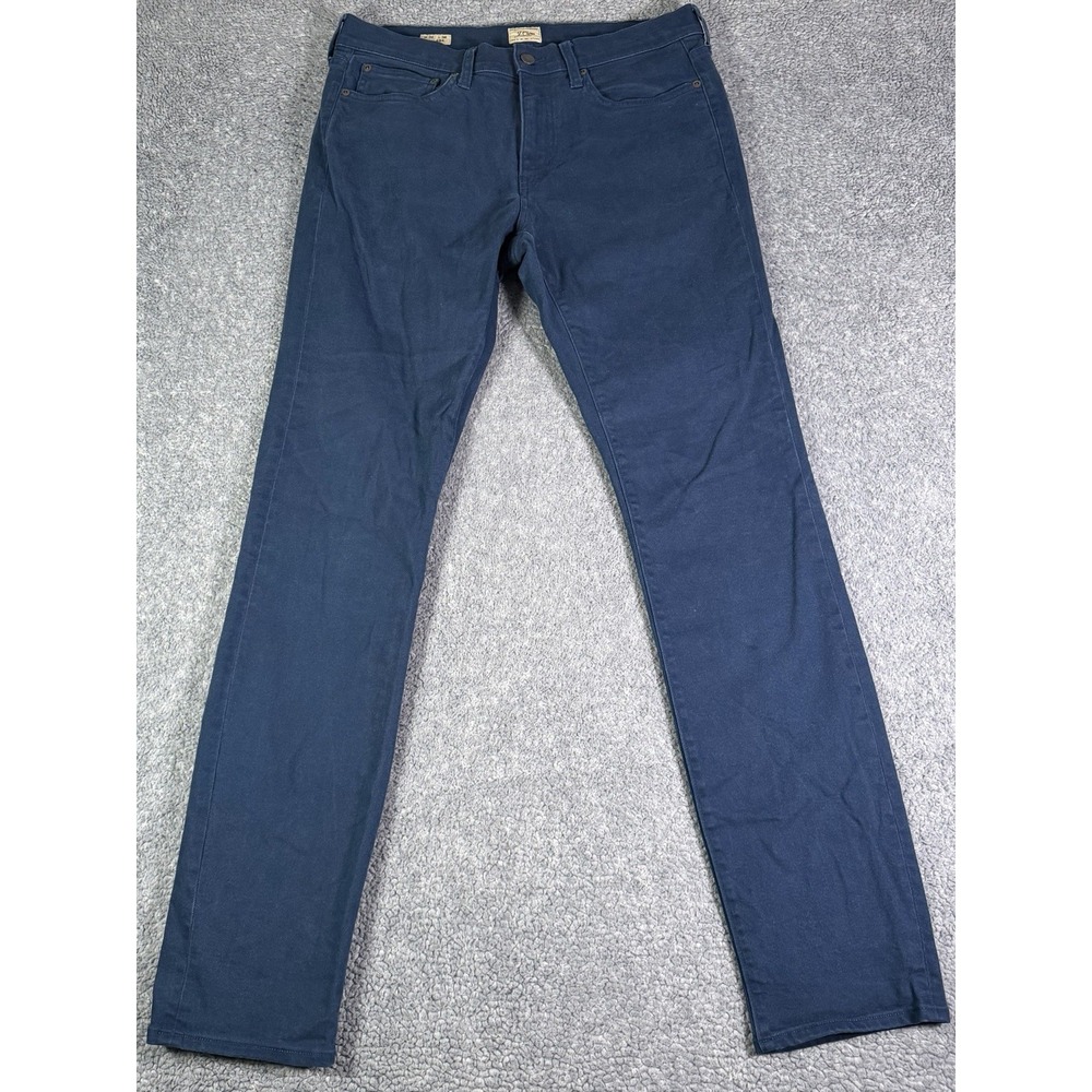 J.Crew 484 Slim Fit Bergen 5-Pocket Pants Mens Size 32x34 Nantucket Navy Stretch
